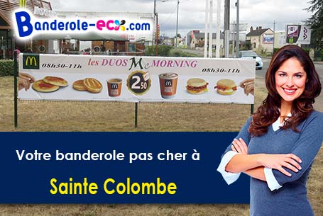 A Sainte-Colombe (Gironde/33350) livraison de votre banderole publicitaire