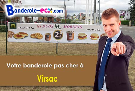 Livraison de votre banderole personnalisée à Virsac (Gironde/33240)