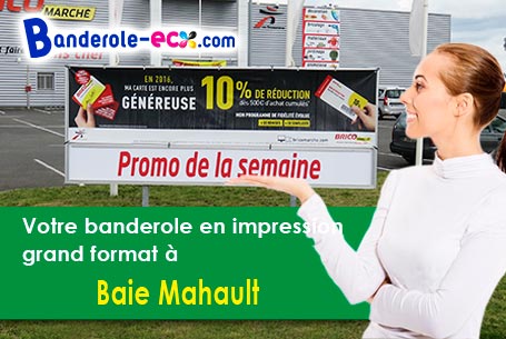 Création graphique gratuite de votre banderole personnalisée à Baie-Mahault (Guadeloupe/97122)