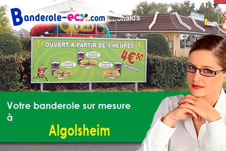 Création gratuite de votre banderole publicitaire à Algolsheim (Haut-Rhin/68600)