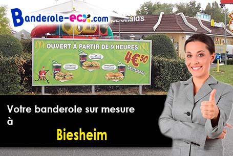 Création gratuite de votre banderole publicitaire à Biesheim (Haut-Rhin/68600)