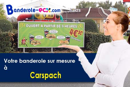 Création gratuite de votre banderole publicitaire à Carspach (Haut-Rhin/68130)