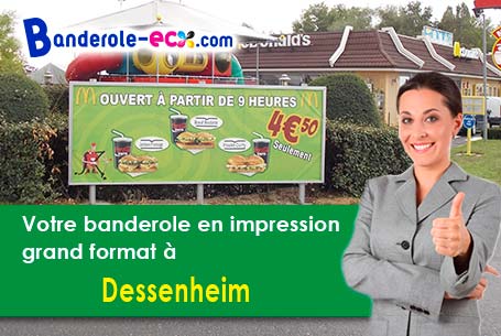 Création gratuite de votre banderole publicitaire à Dessenheim (Haut-Rhin/68600)