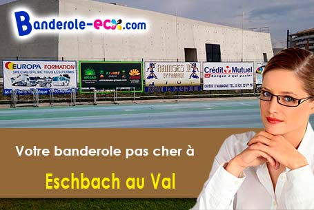 Création gratuite de votre banderole publicitaire à Eschbach-au-Val (Haut-Rhin/68140)