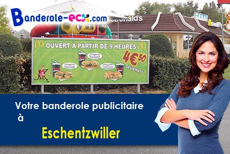 Création inclus pour votre banderole pas cher à Eschentzwiller (Haut-Rhin/68440)