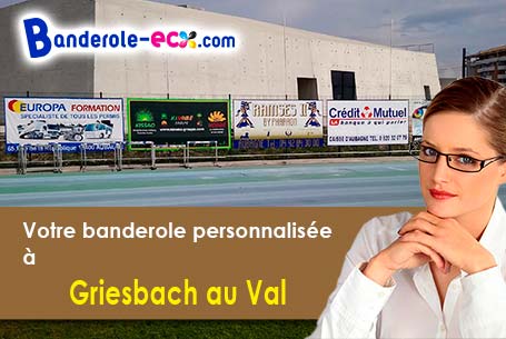 Création inclus pour votre banderole pas cher à Griesbach-au-Val (Haut-Rhin/68140)