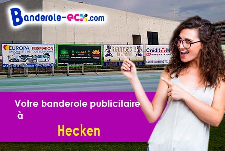 Création gratuite de votre banderole publicitaire à Hecken (Haut-Rhin/68210)