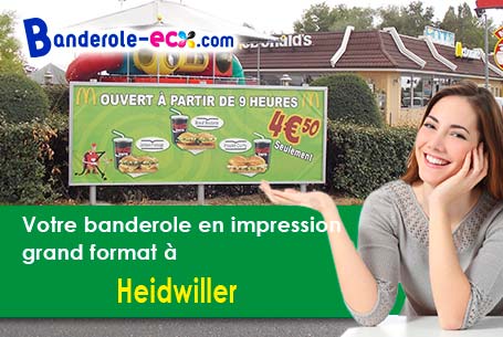 Création gratuite de votre banderole publicitaire à Heidwiller (Haut-Rhin/68720)