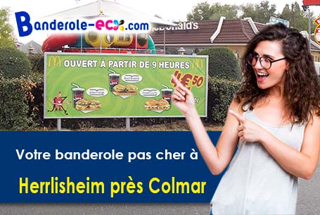 Création gratuite de votre banderole publicitaire à Herrlisheim-près-Colmar (Haut-Rhin/68420)