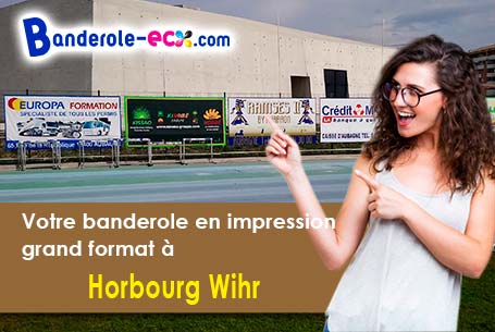 Création gratuite de votre banderole publicitaire à Horbourg-Wihr (Haut-Rhin/68180)