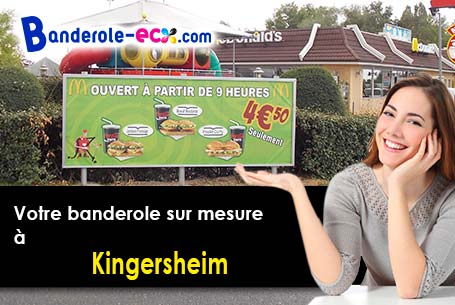 Création gratuite de votre banderole publicitaire à Kingersheim (Haut-Rhin/68260)