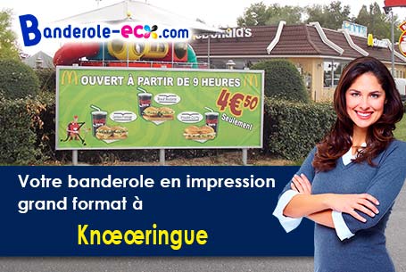 Création gratuite de votre banderole publicitaire à Knringue (Haut-Rhin/68220)