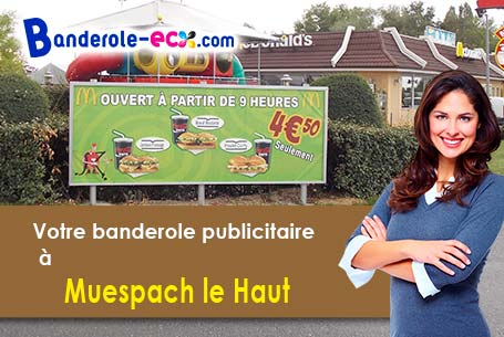 Création gratuite de votre banderole publicitaire à Muespach-le-Haut (Haut-Rhin/68640)