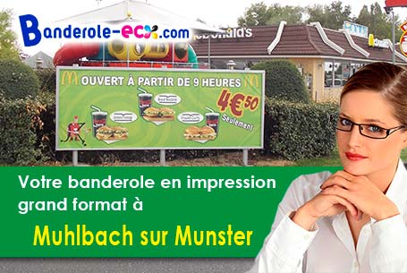 Création gratuite de votre banderole publicitaire à Muhlbach-sur-Munster (Haut-Rhin/68380)