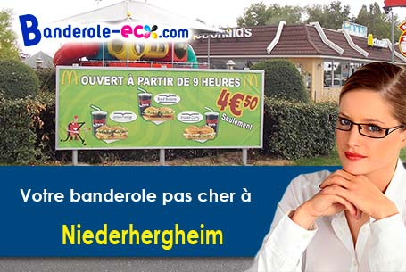 Création gratuite de votre banderole publicitaire à Niederhergheim (Haut-Rhin/68250)