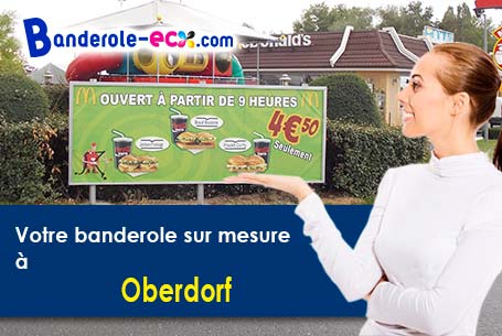 Création gratuite de votre banderole publicitaire à Oberdorf (Haut-Rhin/68960)