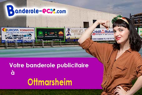 Création gratuite de votre banderole publicitaire à Ottmarsheim (Haut-Rhin/68490)