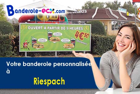 Création gratuite de votre banderole publicitaire à Riespach (Haut-Rhin/68640)