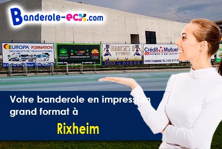 Réalisation sur mesure de votre banderole personnalisée à Rixheim (Haut-Rhin/68170)