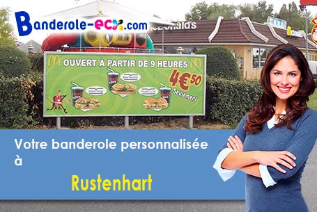 Création gratuite de votre banderole publicitaire à Rustenhart (Haut-Rhin/68740)