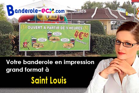 Création gratuite de votre banderole publicitaire à Saint-Louis (Haut-Rhin/68128)
