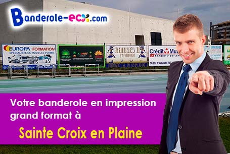 Création gratuite de votre banderole publicitaire à Sainte-Croix-en-Plaine (Haut-Rhin/68127)