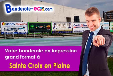 Création gratuite de votre banderole publicitaire à Sainte-Croix-en-Plaine (Haut-Rhin/68127)