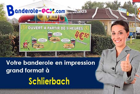Création inclus pour votre banderole pas cher à Schlierbach (Haut-Rhin/68440)