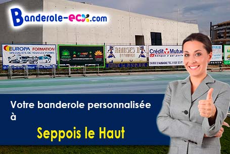 Réalisation sur mesure de votre banderole personnalisée à Seppois-le-Haut (Haut-Rhin/68580)