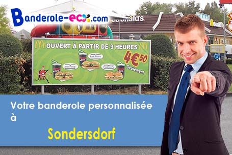 Création gratuite de votre banderole publicitaire à Sondersdorf (Haut-Rhin/68480)