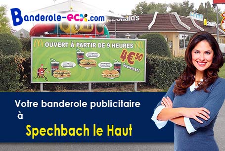 Création inclus pour votre banderole pas cher à Spechbach-le-Haut (Haut-Rhin/68720)