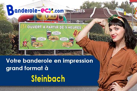 Impression grand format de banderole personnalisée à Steinbach (Haut-Rhin/68700)