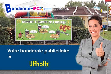 Création gratuite de votre banderole publicitaire à Uffholtz (Haut-Rhin/68700)