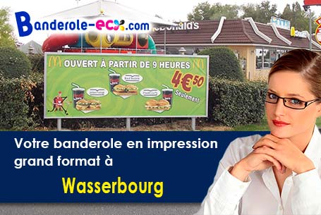 Création inclus pour votre banderole pas cher à Wasserbourg (Haut-Rhin/68230)