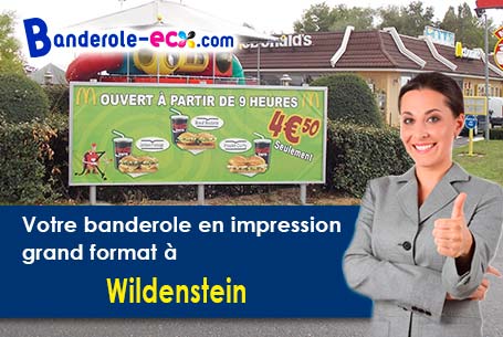 Création inclus pour votre banderole pas cher à Wildenstein (Haut-Rhin/68820)