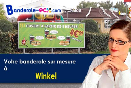 Création inclus pour votre banderole pas cher à Winkel (Haut-Rhin/68480)