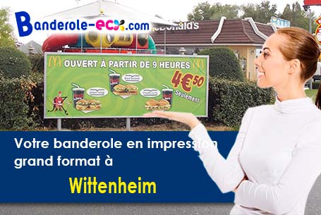 Création gratuite de votre banderole publicitaire à Wittenheim (Haut-Rhin/68270)