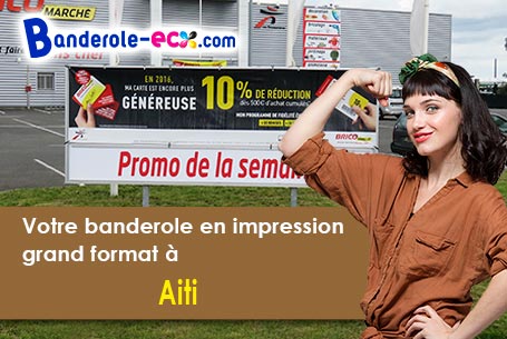 Création graphique inclus pour votre banderole pas cher à Aiti (Haute-corse/20244)