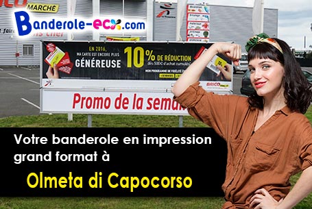 Création graphique inclus pour votre banderole pas cher à Olmeta-di-Capocorso (Haute-corse/20217)