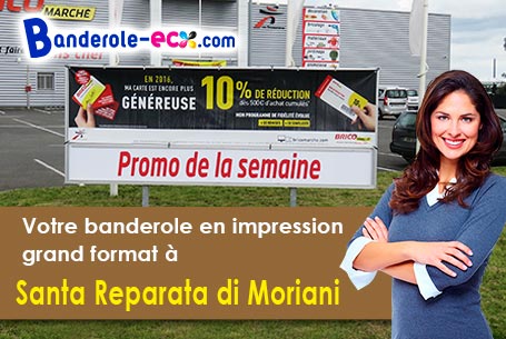 Création graphique inclus pour votre banderole personnalisée à Santa-Reparata-di-Moriani (Haute-cors