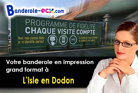 Livraison de votre banderole personnalisée à L'Isle-en-Dodon (Haute-Garonne/31230)