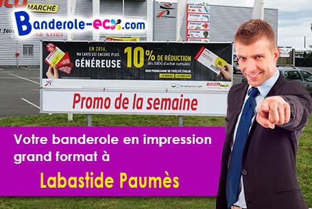 Livraison de votre banderole personnalisée à Labastide-Paumès (Haute-Garonne/31230)