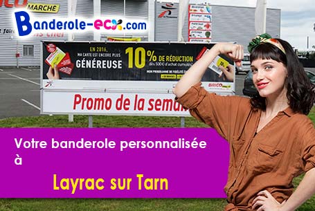 A Layrac-sur-Tarn (Haute-Garonne/31340) livraison de votre banderole publicitaire