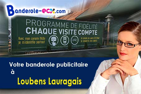 Livraison à Loubens-Lauragais (Haute-Garonne/31460) de votre banderole pas cher