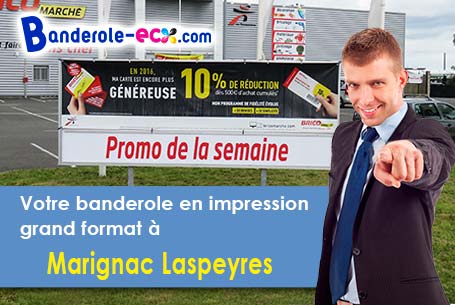 Livraison de votre banderole personnalisée à Marignac-Laspeyres (Haute-Garonne/31220)