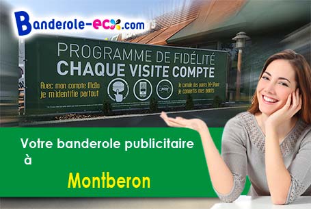 A Montberon (Haute-Garonne/31140) livraison de votre banderole publicitaire