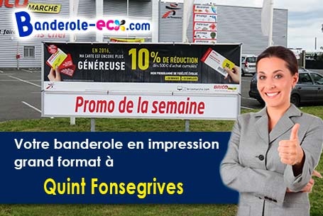 Livraison de votre banderole personnalisée à Quint-Fonsegrives (Haute-Garonne/31130)