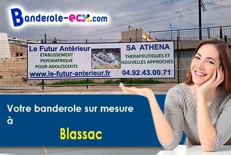 A Blassac (Haute-Loire/43380) fourniture de votre banderole pas cher