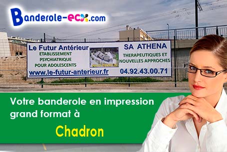 Banderole personnalisée fabriqué sur mesure à Chadron (Haute-Loire/43150)