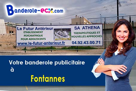 A Fontannes (Haute-Loire/43100) impression de votre banderole publicitaire
